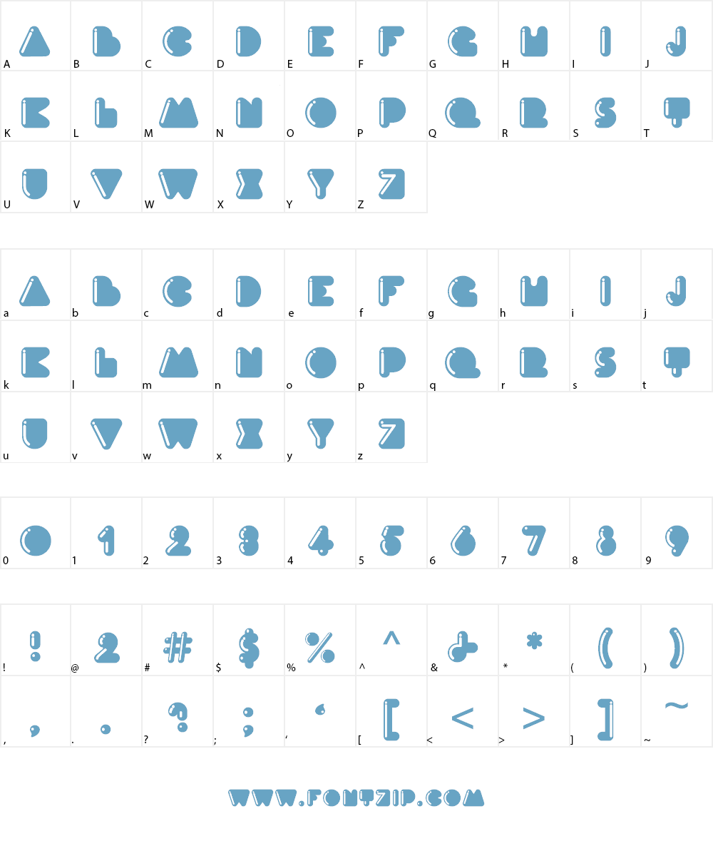 Ink Font Character